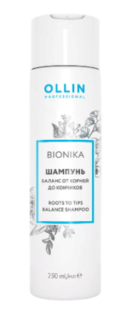 OLLIN BioNika Шампунь Баланс от корней до кончиков 250мл/ Roots To Tips Balance Shampoo