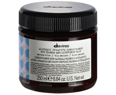 Davines Alchemic creative conditioner for blond and lightened hair Marine blue - Креативный кондиционер "АЛХИМИК" для осветленных и натуральных блондов оттенок "приглушенный синий" 250 мл НОВИНКА!