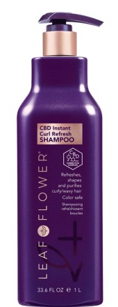 Leaf&Flower Шампунь для мгновенного очищения вьющихся волос 1000 мл CBD Instant Shampoo Curl Refresh 