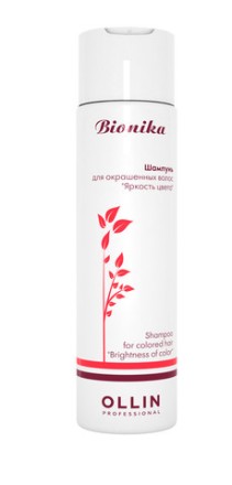 OLLIN BioNika Шампунь для окрашенных волос "Яркость цвета" 250мл