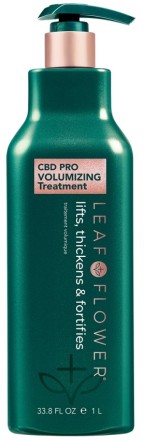 Leaf & Flower Профессиональный уход для объема и уплотнения волос 1000 мл CBD Volumizing Treatment 