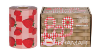 Framar Embossed Roll Medium 98 м «Клубничный Пирог» Strawberry Shortcake 320 Ft Фольга с тиснением в рулоне