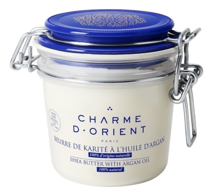 Charme D'Orient Масло карите с аргановым маслом без запаха Shea butter with argan Oil, 200 г.