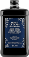 Davines Heart Of Glass Rich Conditioner - Питательный кондиционер для защиты и сияния блонд 1000 мл