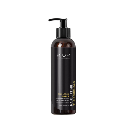 KV-1 Curl Hair Lifting Хэир Лифтинг Несмываемый крем-реконструктор для оформления локонов с маслом семян кунжута 200 мл