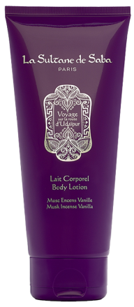 La Sultane de Saba Молочко для тела «Путешествие в Индию» Мускус Ладан Ваниль Body milk - Musk incense vanilla, 200 мл.