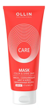OLLIN CARE Маска, сохраняющая цвет и блеск окрашенных волос 200мл/ Color&Shine Save Mask