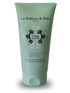 La Sultane de Saba Молочко для тела «Путешествие на Острова» Тиаре Алоэ вера Body lotion - Aloe vera & Tiara Flowers, 200 мл