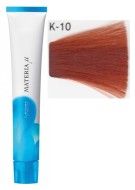 Lebel MATERIA µ Лайфер  K10 Полуперманентная краска для волос, яркий блонд медный 80 гр