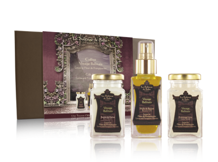 La Sultane de Saba Подарочный набор «Путешествие на Бали» Journey to Bali gift set Lotus and Frangipani Flowers, 100/ 100/ 50 мл