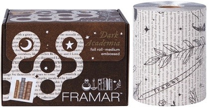 Framar Embossed Roll Medium Dark Academia 320 Ft Фольга в рулоне с тиснением 98 м «Темная академия» для окрашивания 