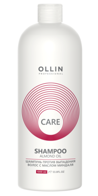 OLLIN CARE Шампунь против выпадения волос с маслом миндаля 1000мл/ Almond Oil Shampoo