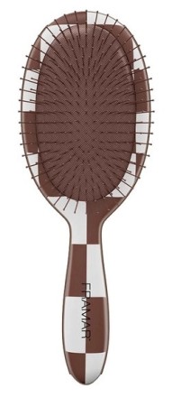 Framar Detangle Brush Checked Out Chocolate Распутывающая щетка для волос «В шоколадную клетку»