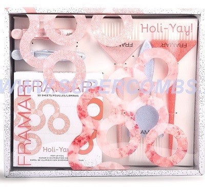 Framar Holy-Yay Kit профессиональный набор для окрашивания волос 8 шт «Вдохновение праздника 2.0» Кисть 3 шт, Зажимы 2 шт, вытяжная фольга