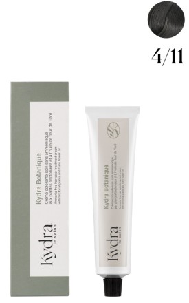 Kydra Botanique 4/11 Крем-краска для волос 60 мл Intense Ash Brown без аммиака