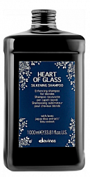 Davines Heart Of Glass Silkening Shampoo - Шампунь для сияния блонд 1000 мл