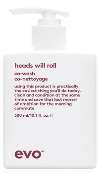 EVO HEADS WILL ROLL CO-WASH [ГОЛОВОКРУЖИТЕЛЬНЫЙ] КО-ВОШИНГ ДЛЯ ВЬЮЩИХСЯ И КУДРЯВЫХ ВОЛОС 300 мл