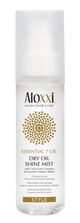 ALOXXI dry oil mist shine Спрей-блеск солнечное сияние «7 масел», 100 мл.