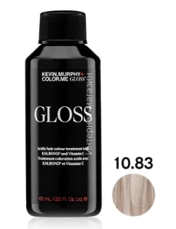 Color.Me Gloss 10.83 / 10VG Platinum.Viol.Gold 60 мл Полуперманентный гелевый краситель c кислым pH Gloss Acidic