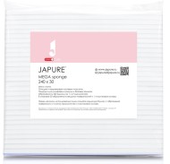 Japure Mega sponge for manicure Мега-спонж для маникюра (абразивность 240 единиц) 30 шт и 1 пластиковая основа