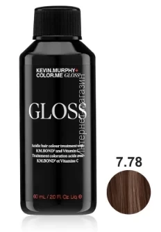 Color.Me Gloss7.78/7СNV  Medium.Blond.Chocolate.Violet 60 мл Полуперманентная краска-гель c кислым pH Gloss Acidic Средний. Блонд. Шоколадный. Виолет