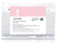 Japure Top file for manicure Первая пилка для маникюра (абразивность 120 единиц) 30 шт и пластиковая основа