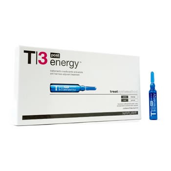 Napura T3 Energy Post против выпадения, Ампулы для жирной кожи головы, 12 флак* 8 мл