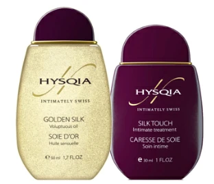 Hysqia Набор Kit: Silk Touch эмульсия для интимных зон 30 мл+Golden Silk  масло для тела 50 мл