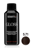 Color.Me Gloss 5.71/5СHA Light.Brown.Chocolate.Ash Полуперманентный гелевый краситель c кислым pH Gloss Acidic 60 мл Светло-Коричневый Шоколадный Пепельный