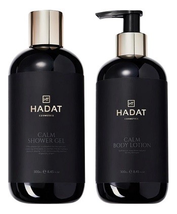 Набор Hadat «Увлажнение и комфорт» Гель для душа Calm Shower Gel 300 мл и Лосьон для тела Calm Body Lotion 300 мл 