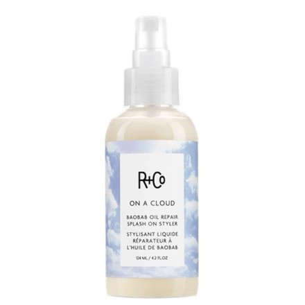 R+CO ON A CLOUD BAOBAB OIL REPAIR SPLASH ON STYLER НА ОБЛАКЕ НЕСМЫВАЕМЫЙ УХОД ДЛЯ ВОССТАНОВЛЕНИЯ ВОЛОС С МАСЛОМ БАОБАБА 124 мл