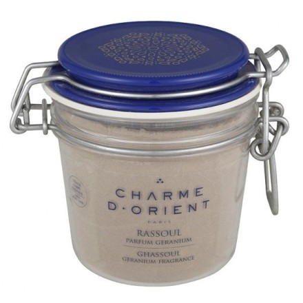 Charme d'Orient Маска минеральная «Рассул» с ароматом герани Ghassoul Geranium fragrance, 250 ml