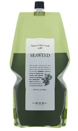 Lebel Natural Hair Soap with Seaweed 1600 ml Шампунь для нормальных и сухих волос Морские Водоросли