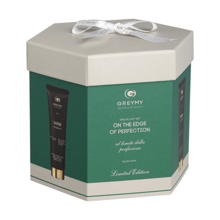 Greymy On The Edge Of Perfection Набор для волос «На грани совершенства»: Шампунь+Кондиционер +Маска для блеска+Маска для восстановления 4x50мл+Масло для восст 10 мл 