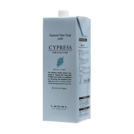 Lebel Natural Hair Soap with Cypress 1600 ml Шампунь лечебный от перхоти Кипарис