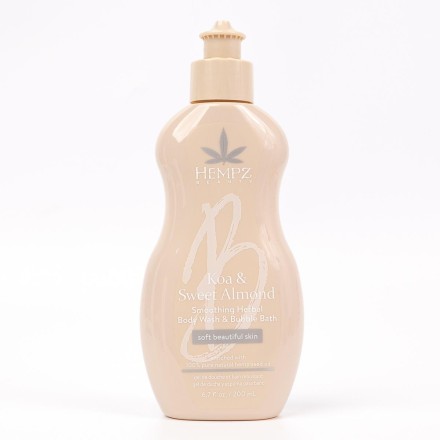 Hempz Пена для ванны смягчающая Коа и Сладкий Миндаль Koa & Sweet Almond Smoothing Herbal Body Wash & Bubble Bath 200 ml