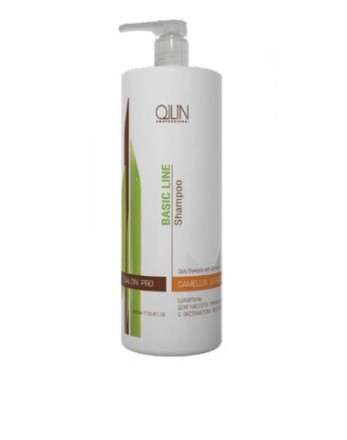 OLLIN BASIC LINE Шампунь для частого применения с экстрактом листьев камелии 750мл/ Daily Shampoo w