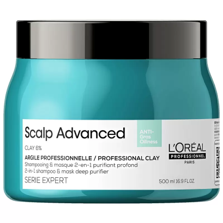 ШАМПУНЬ-МАСКА 2-В-1 SCALP ADVANCED ДЛЯ ЖИРНОЙ КОЖИ ГОЛОВЫ, 500 МЛ