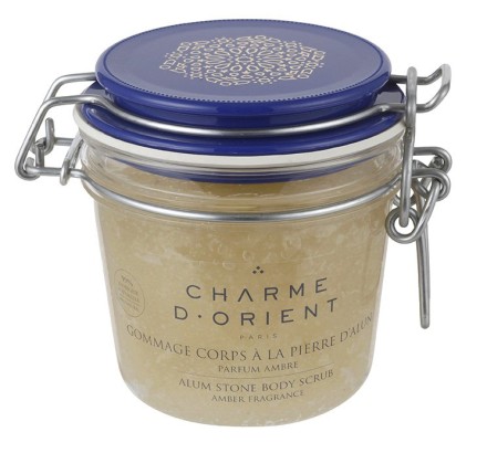 Charme D'Orient Гоммаж квасцовый для тела с ароматом инжира и финика Alum stone body scrub Figs & Dates fragrance, 300г