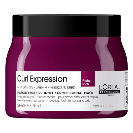ПРОФЕССИОНАЛЬНАЯ ИНТЕНСИВНО УВЛАЖНЯЮЩАЯ МАСКА CURL EXPRESSION ДЛЯ ВСЕХ ТИПОВ КУДРЯВЫХ ВОЛОС, 500 МЛ