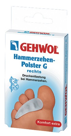 GEHWOL CUSHION FOR HUMMER TOE Гель-подушка под пальцы G, левая, 1 шт.