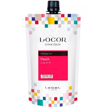 Lebel Locor Serum Color Peach - Краситель-уход оттеночный, 300г