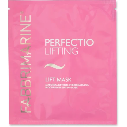 Fabbrimarine Биоцеллюлозная антивозрастная маска-лифтинг для лица, линия Perfectio lifting, 8ml