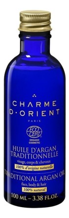 Charme D'Orient  Масло аргановое традиционное из обжаренных плодов арганы Traditional argan oil, 100 ml.
