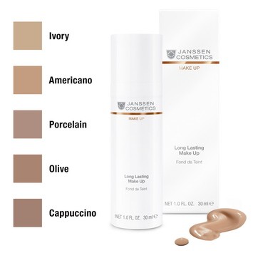 Janssen Стойкий тональный крем с SPF-12 (капучино) Long Lasting Make-Up Cappuccino 30 мл