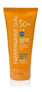 Fabbrimarine Солнцезащитное средство с ДНК морских водорослей для лица Protezione molto alta viso SPF50+, 150ml